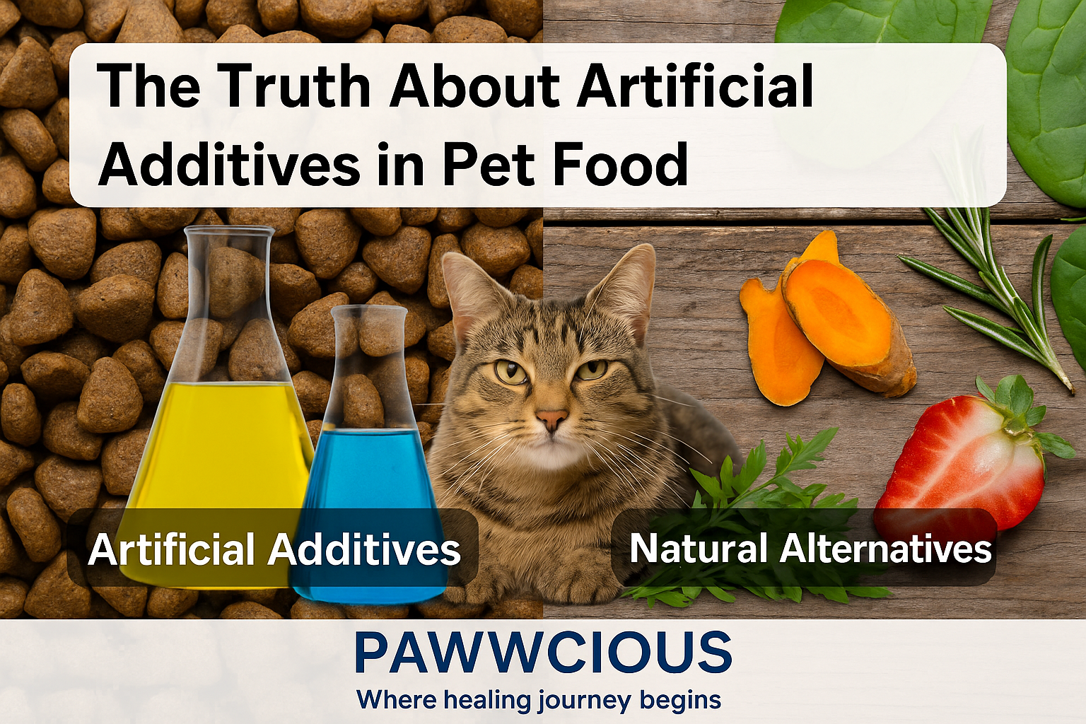 artificial additives in pet food vs natural alternatives
