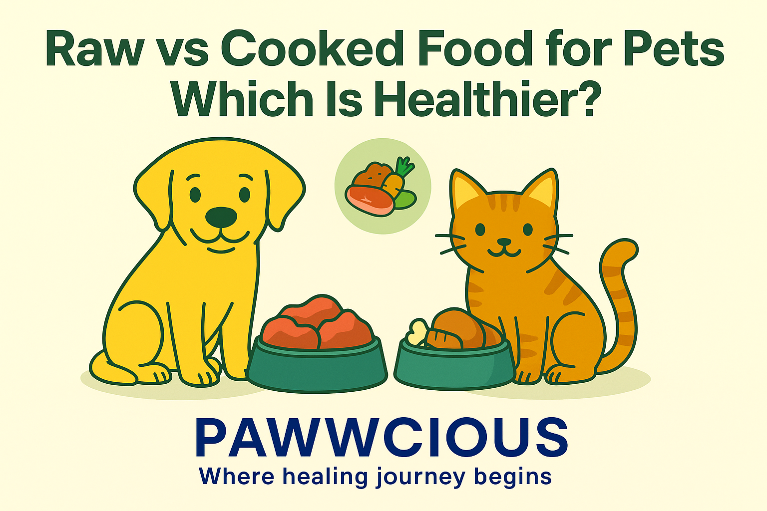Discover the pros and cons of raw vs cooked food for pets.