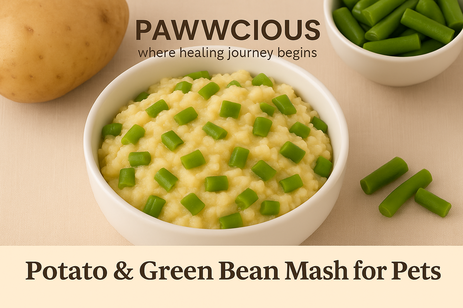Pawwcious Potato & Green Bean Mash – comfort with crunch