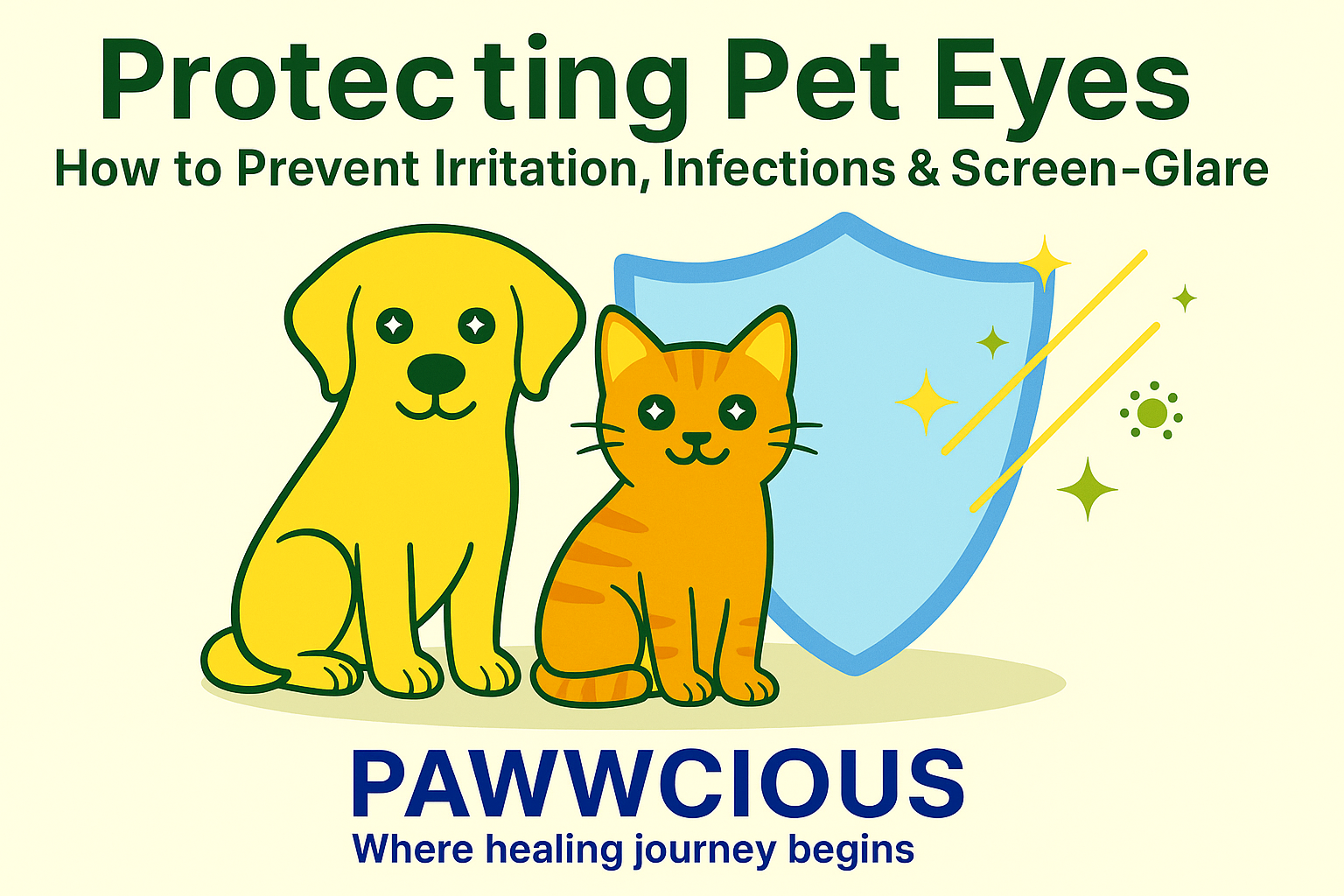 Pet eye health matters – learn how to prevent irritation, infections, and screen-glare naturally.