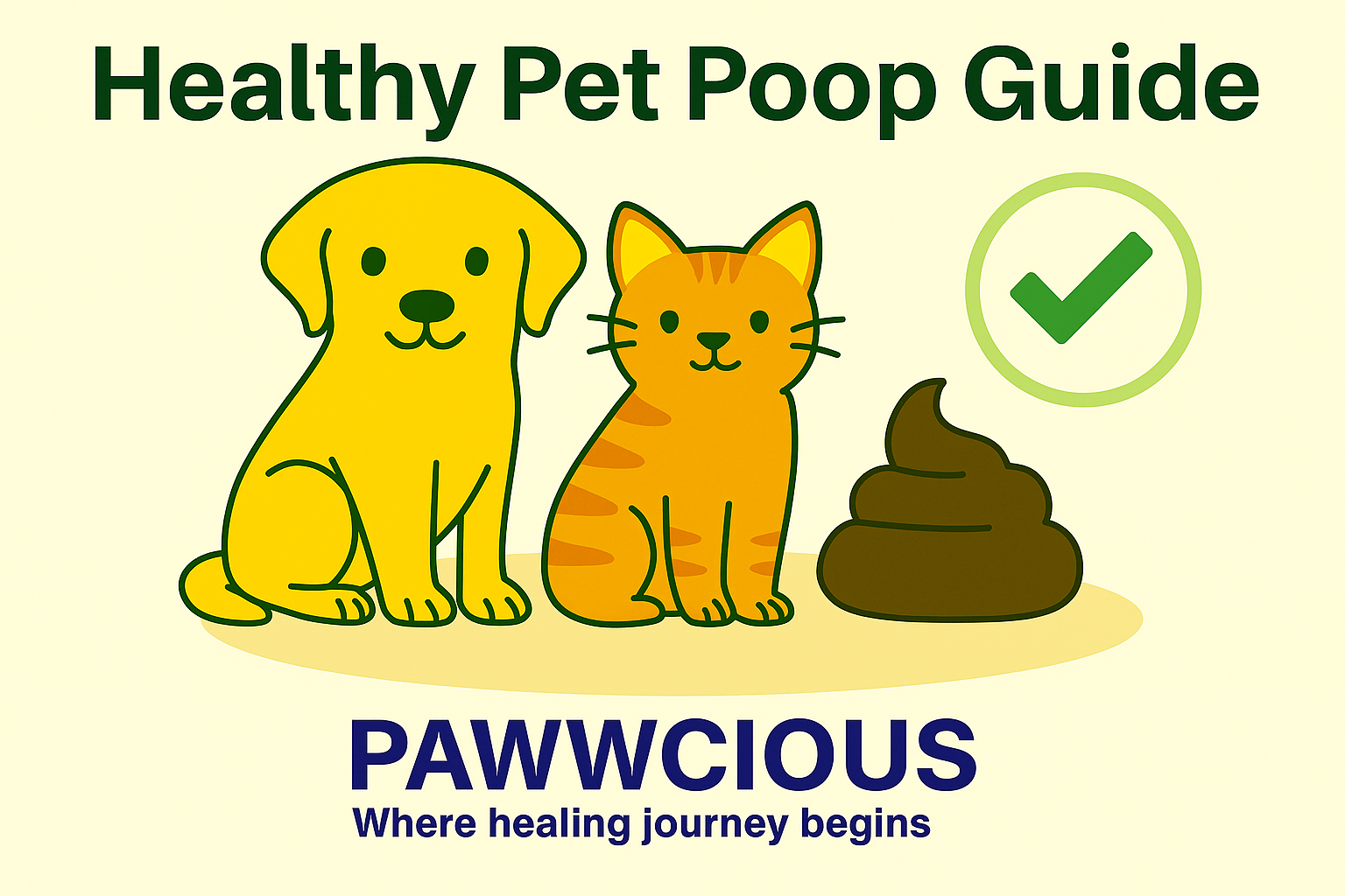 Different poop colors explained for pet parents – from healthy brown to warning signs like green, black, yellow, or white/gray. Learn what each means for your dog or cat.