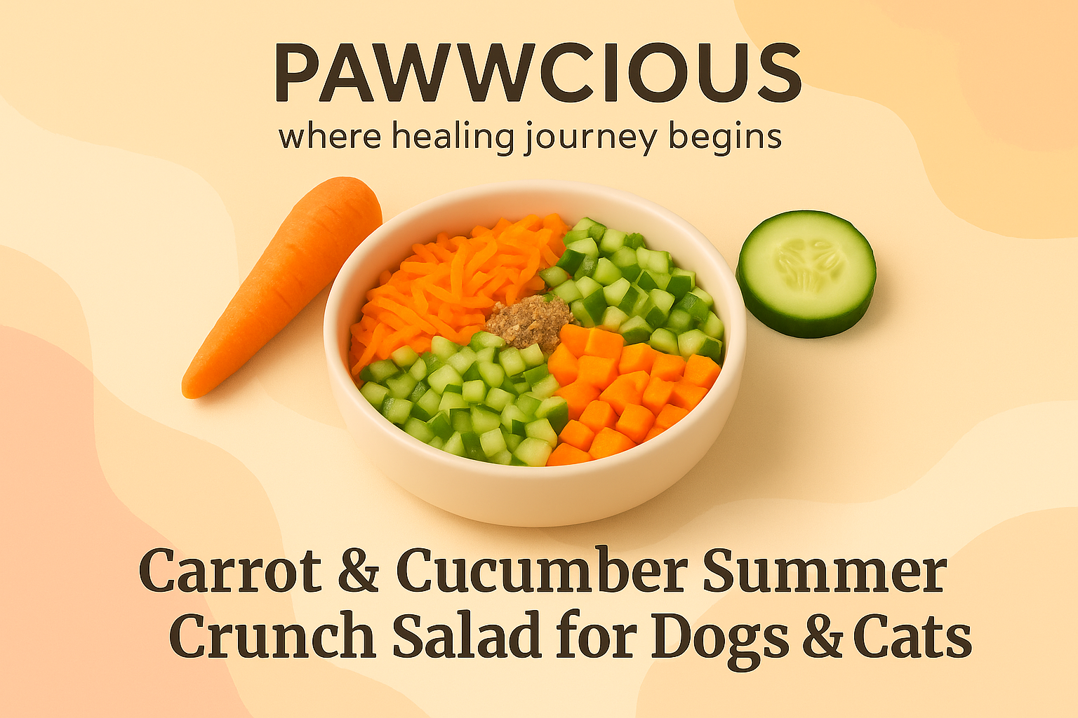 Pawwcious Summer Crunch Salad – cooling health in every bite