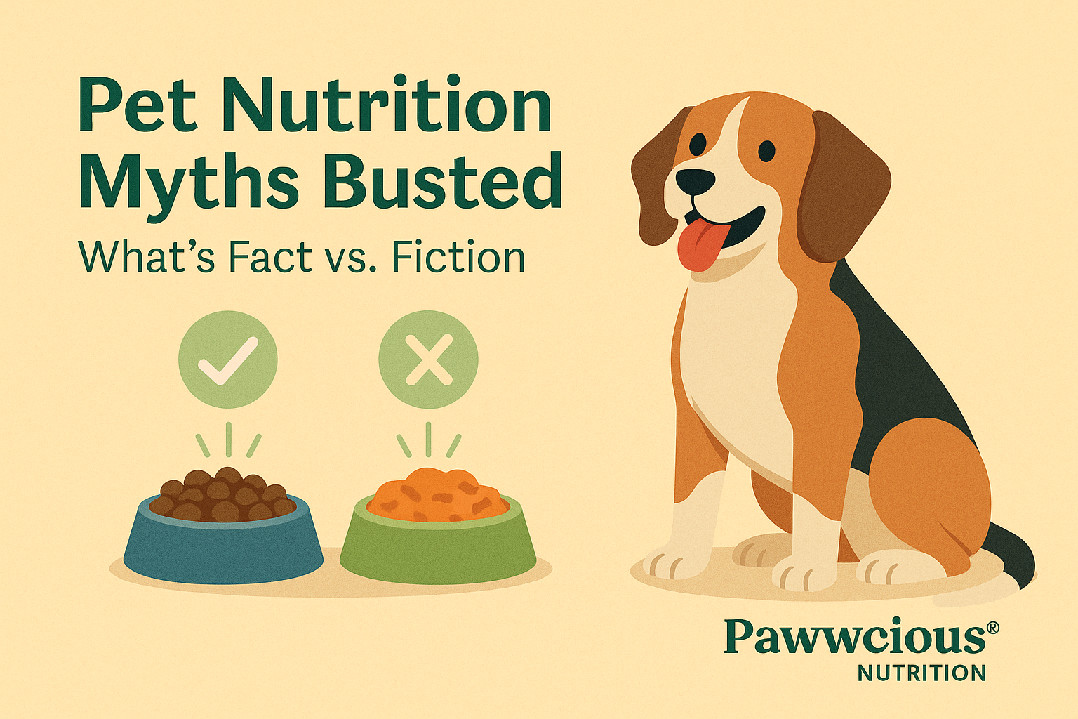 Pawwcious® Nutrition Blog – Debunking common pet food myths with science-backed facts 🐾
