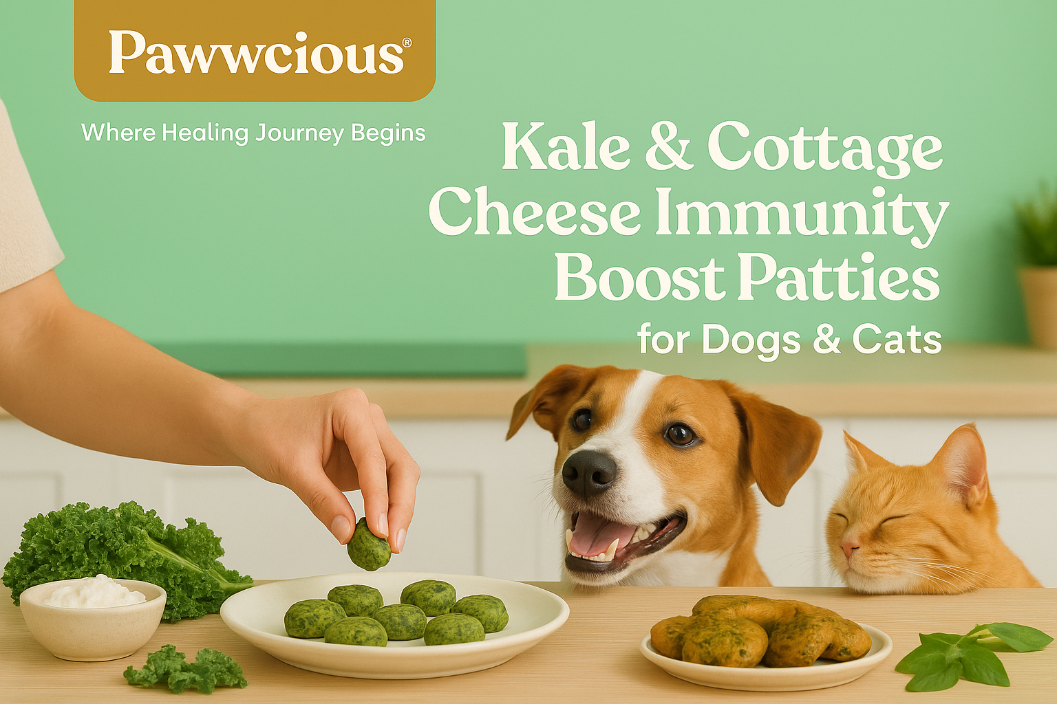 Wholesome green patties packed with antioxidants, protein, and love — crafted to boost pet immunity naturally.