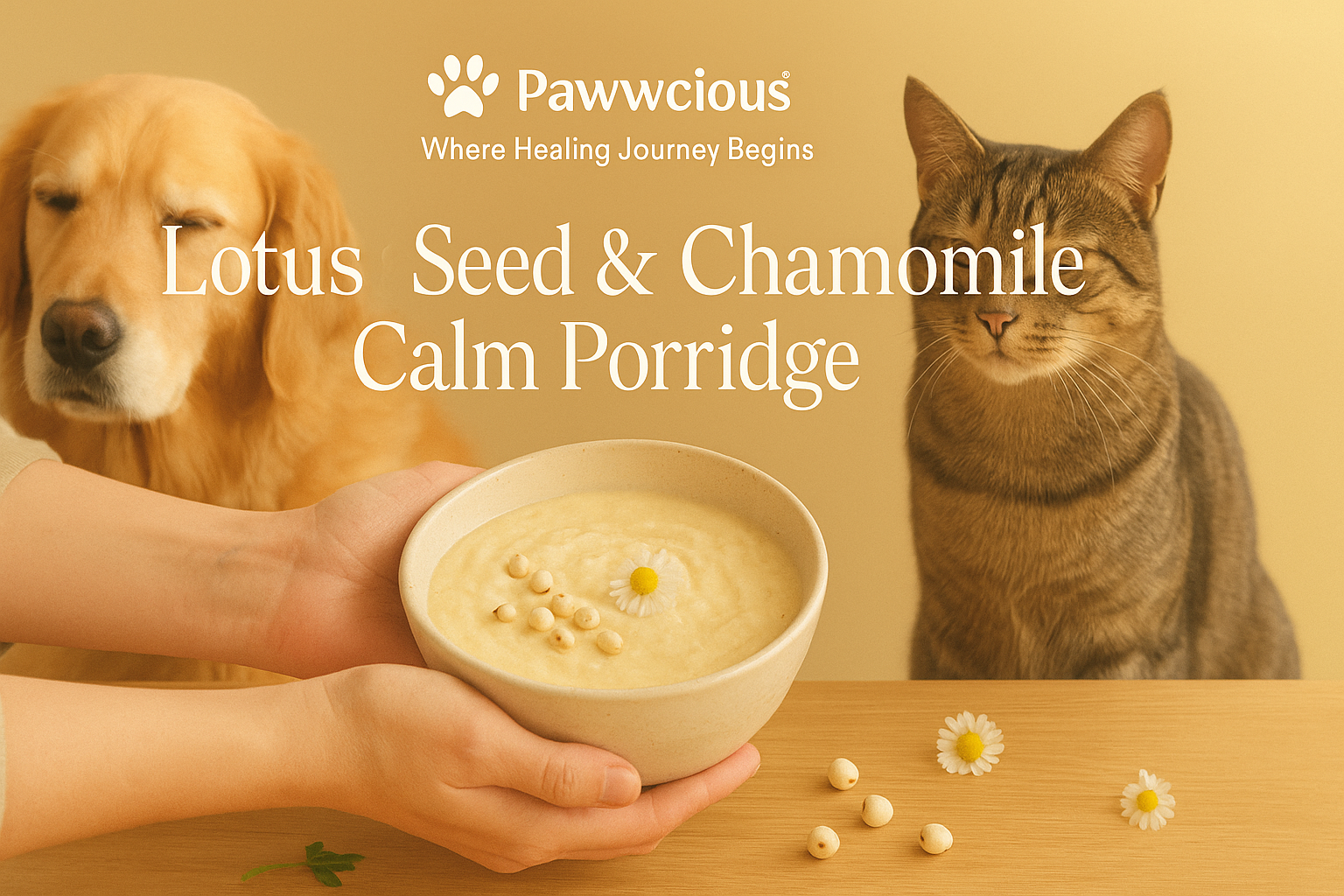 A soulful porridge made with lotus seeds and chamomile — created to balance emotions, cool the body, and start the day in harmony.
