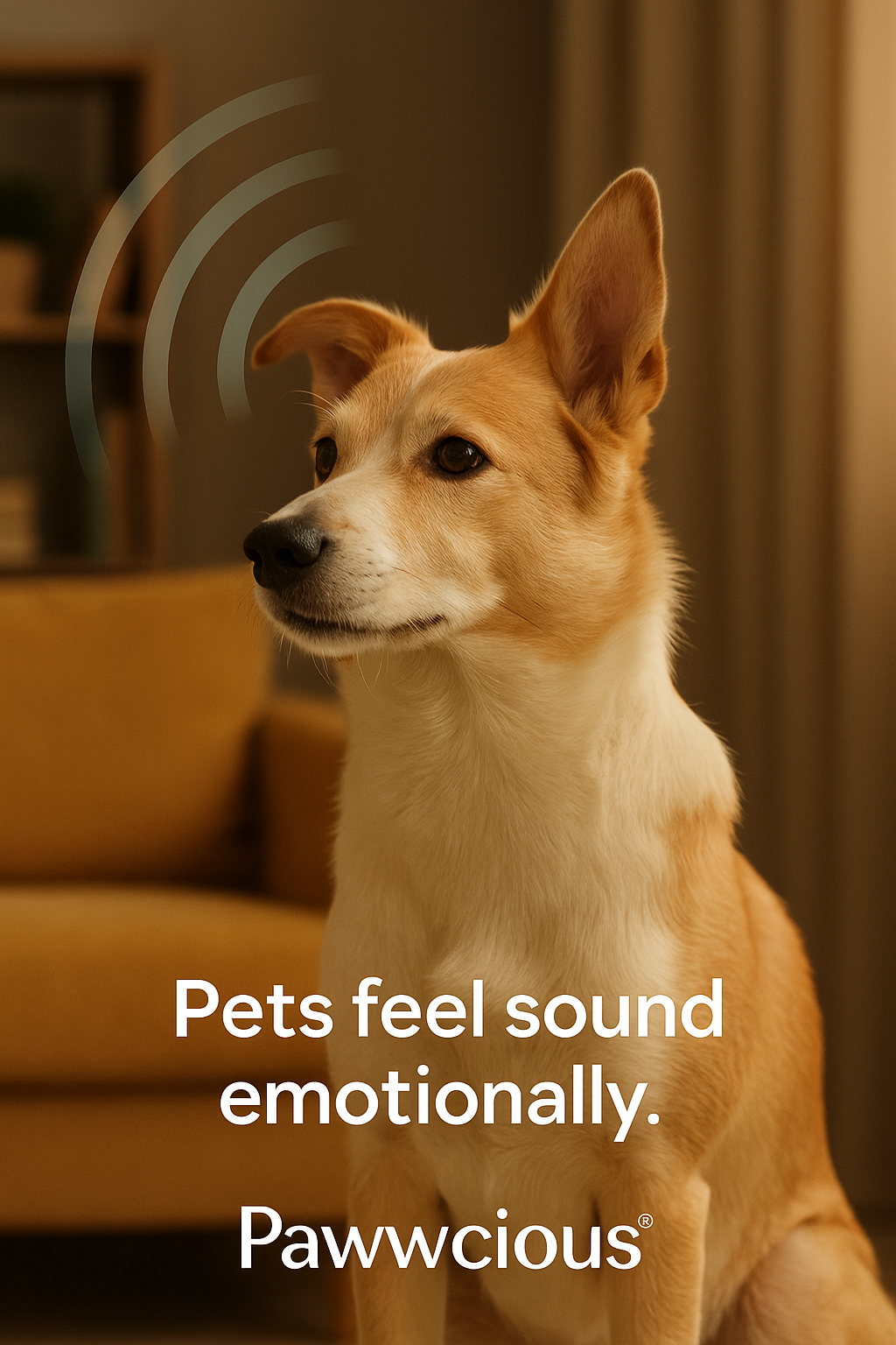Pets feel sound emotionally.