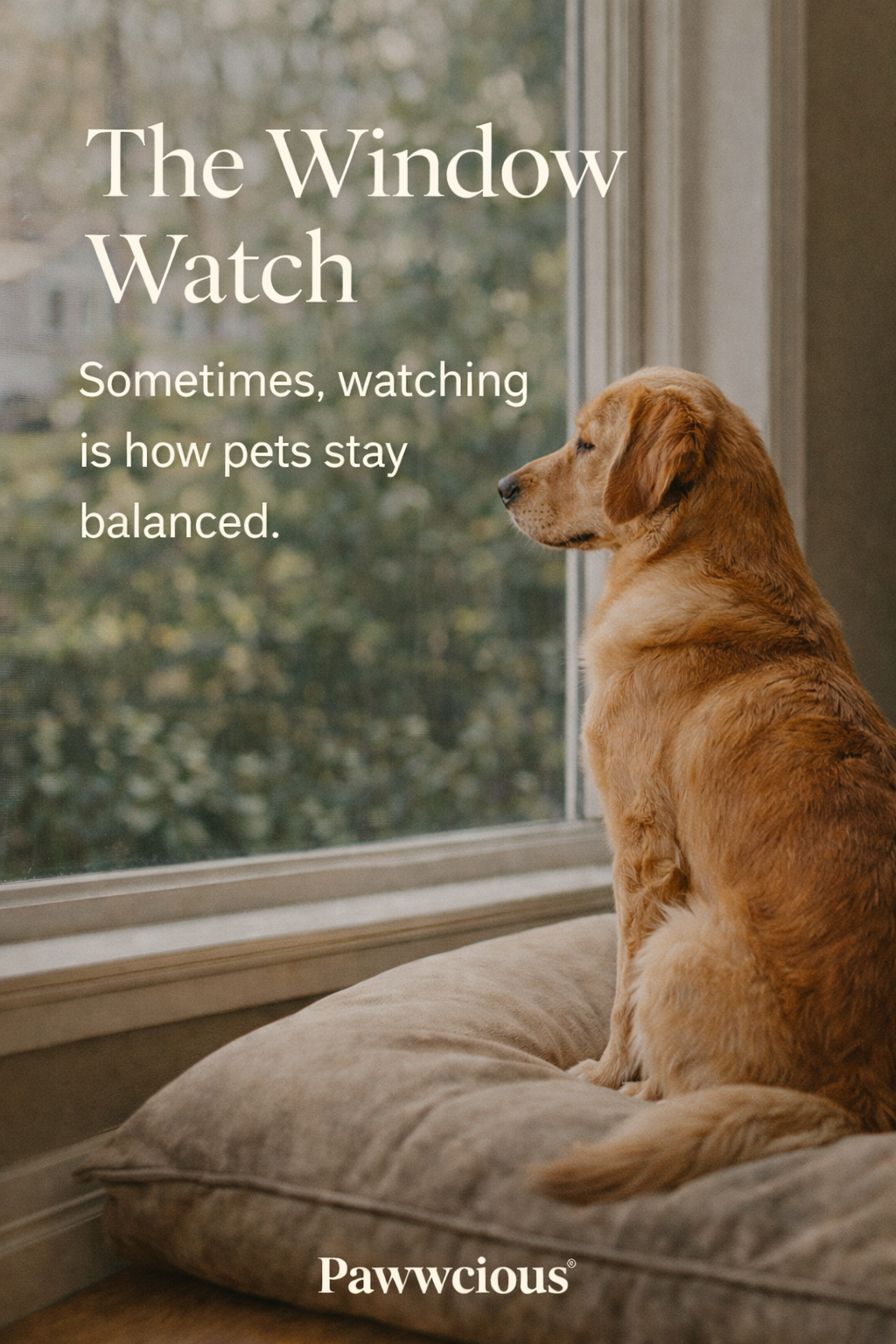 Sometimes, watching is how pets stay balanced.
