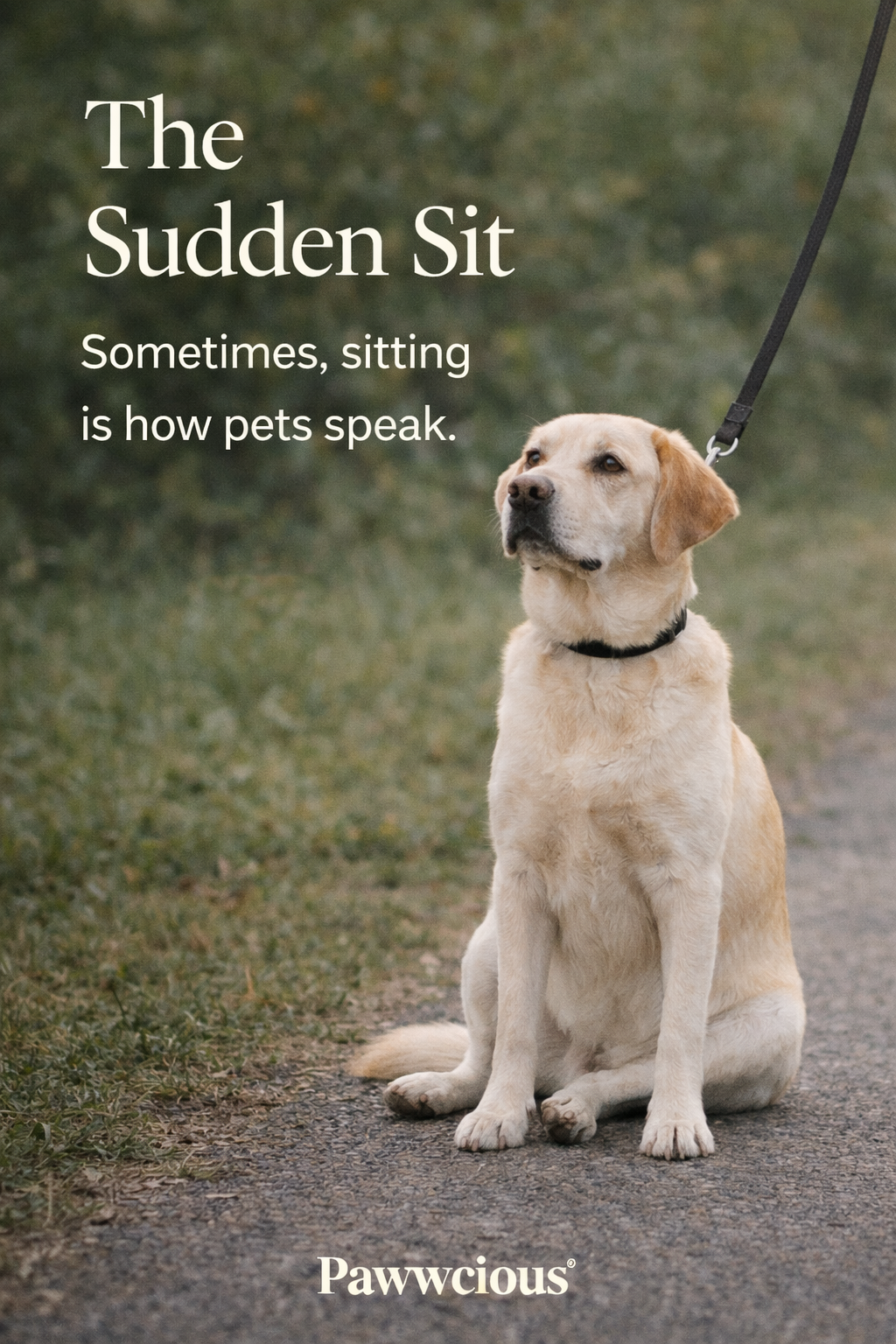 Sometimes, sitting is how pets speak.