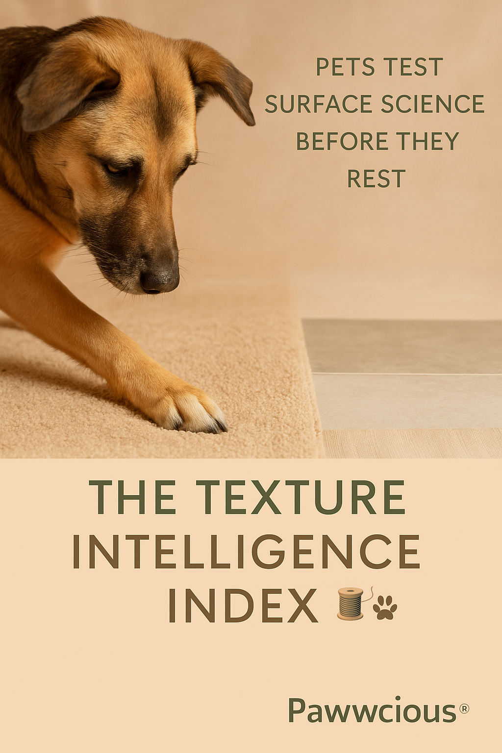 Pets test surface science before they rest. Discover the Texture Intelligence Index.