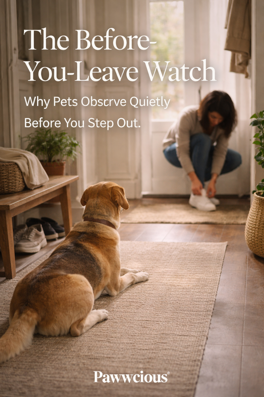 Some goodbyes begin before the door opens.