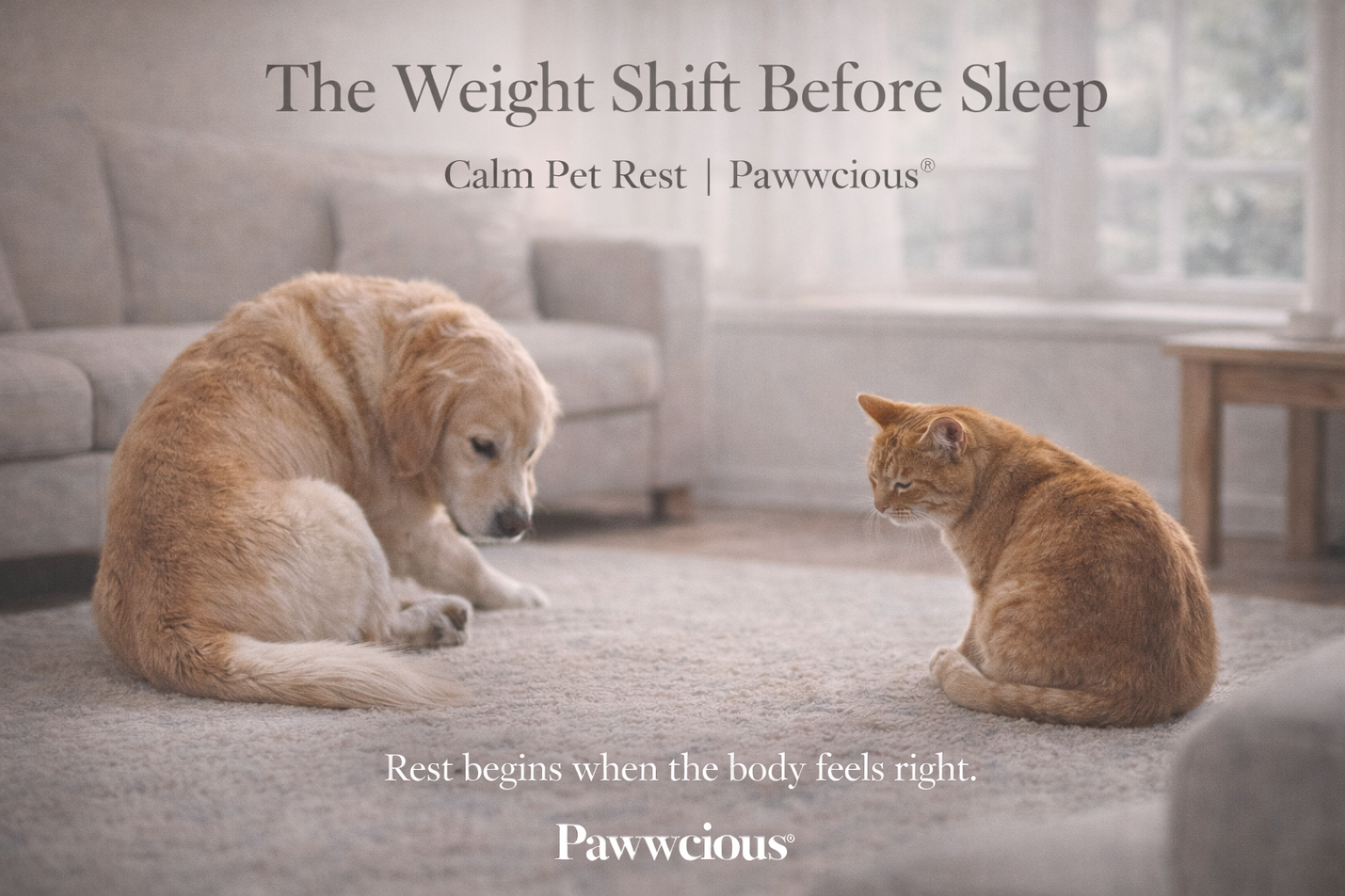 Rest begins when the body feels right.