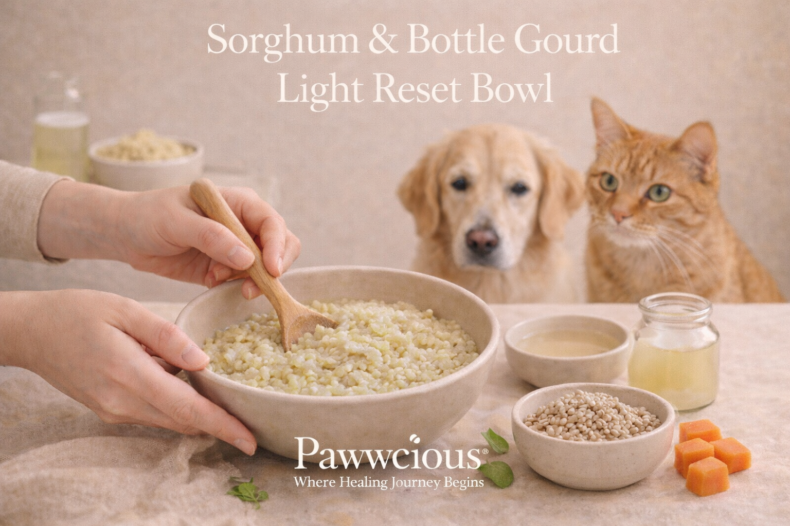 Sorghum & Bottle Gourd Light Reset Bowl – Pawwcious®