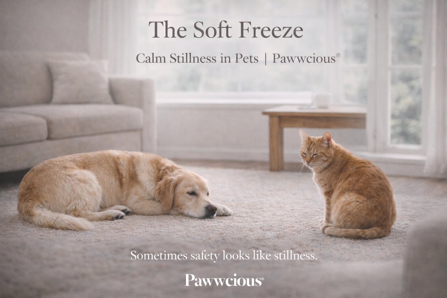 Sometimes safety looks like stillness.