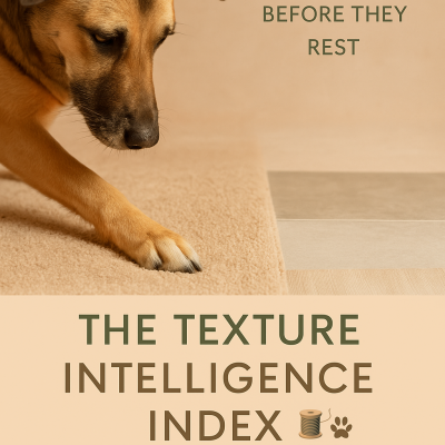Pets test surface science before they rest. Discover the Texture Intelligence Index.