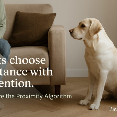 Pets choose distance with intention. Explore the Proximity Algorithm. 🐾📏