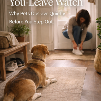 Some goodbyes begin before the door opens.