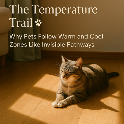 Warmth, shade, airflow — pets read them like a map. Explore the hidden science of temperature trails.