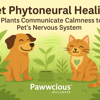 Pawwcious® Wellness Blog – How plants communicate calmness to your pet’s nervous system through scent, ions, and energy 🌿🐾
